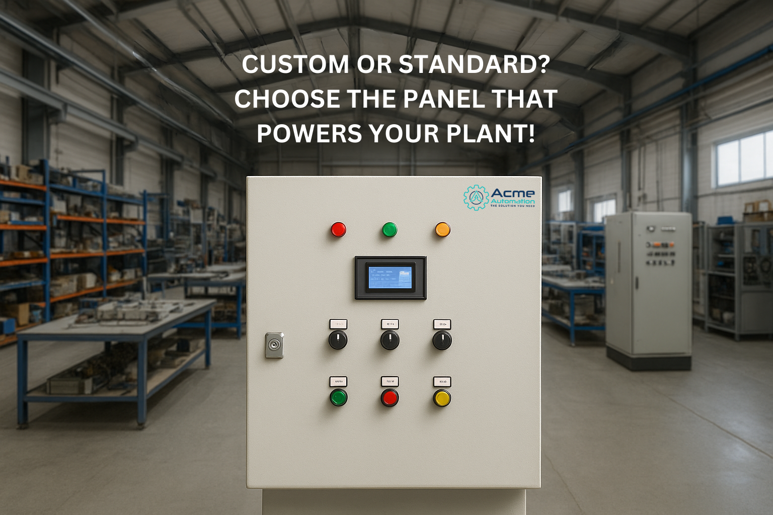 Custom vs. Standard Control Panels: Which One is Right for Your Plant?