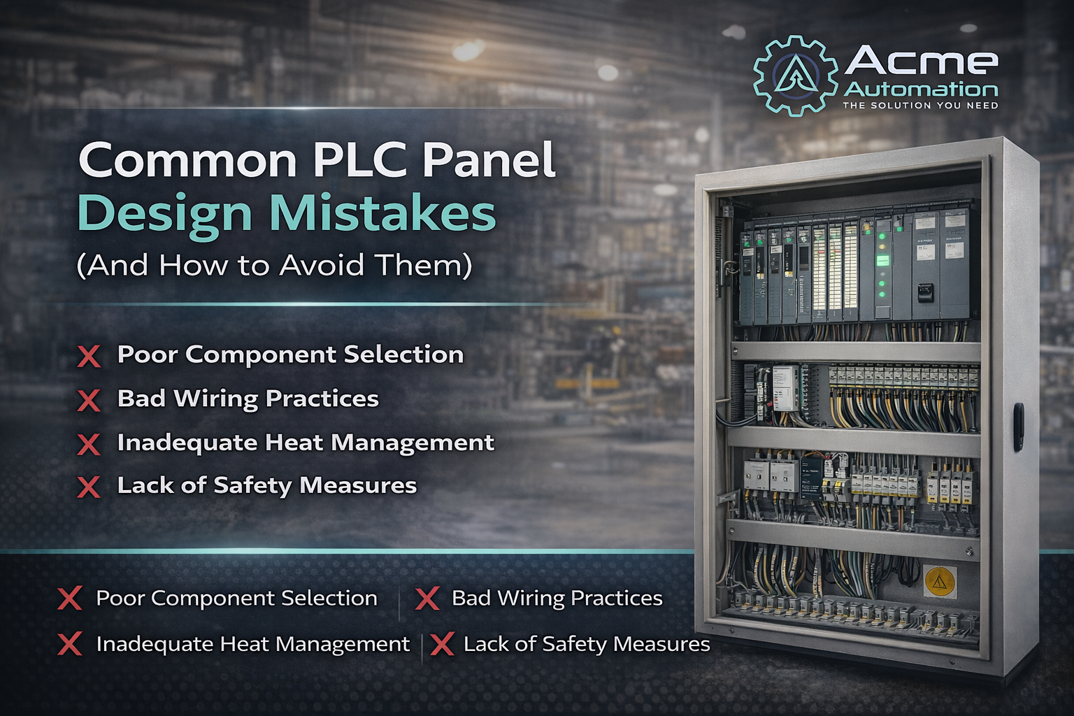Common PLC Panel Design Mistakes (And How to Avoid Them)