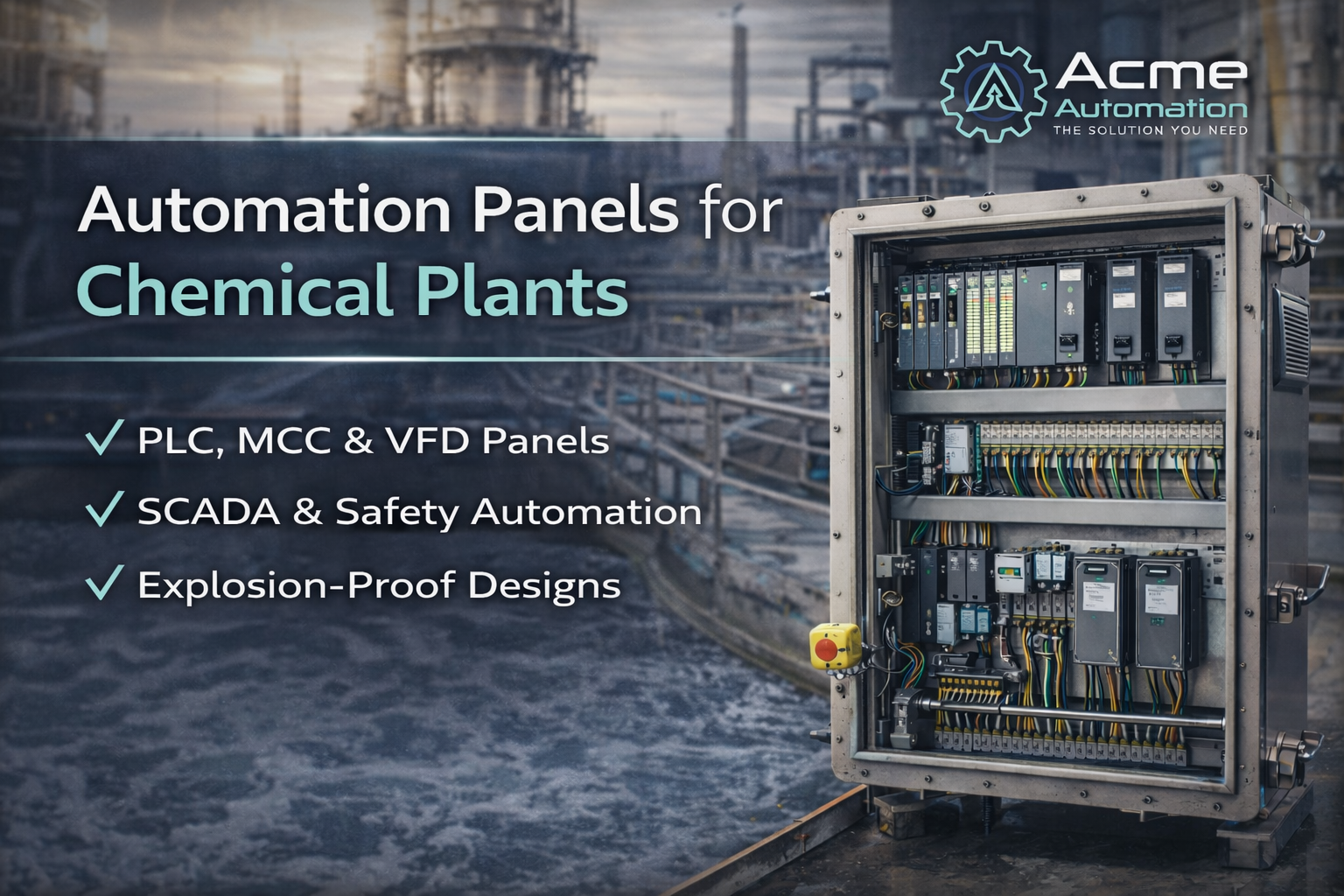 Automation Panels for Chemical Plants: Enhancing Safety, Accuracy, and Reliability